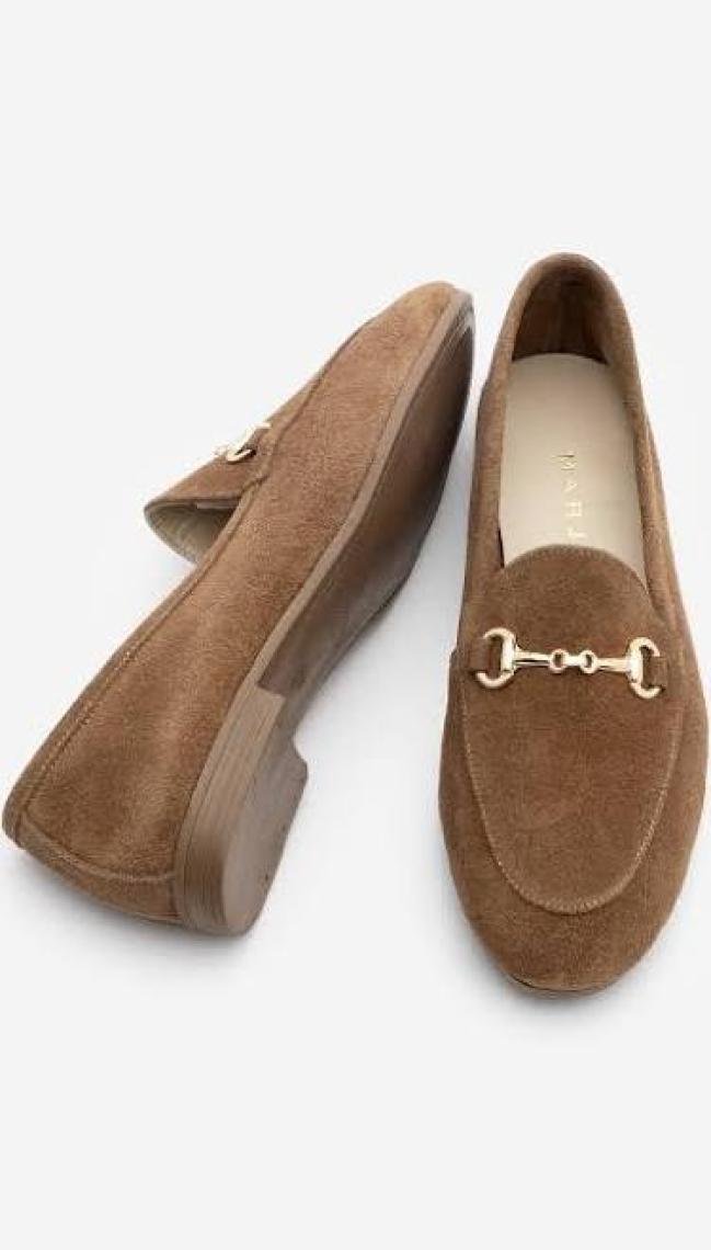 Marjin Kadın Deri Zincirli Loafer Günlük Ayakkabı Tanle