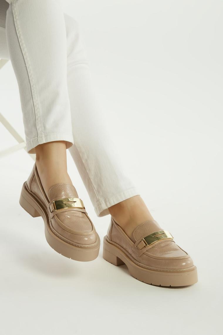 Kadın Vegan Loafer Ayakkabı 817 1981 Bn Ayk Y23