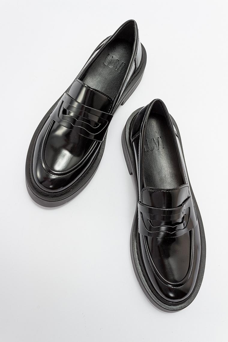 Luvi Nonte Siyah Açma Kadın Loafer