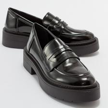 Luvi Nonte Siyah Açma Kadın Loafer