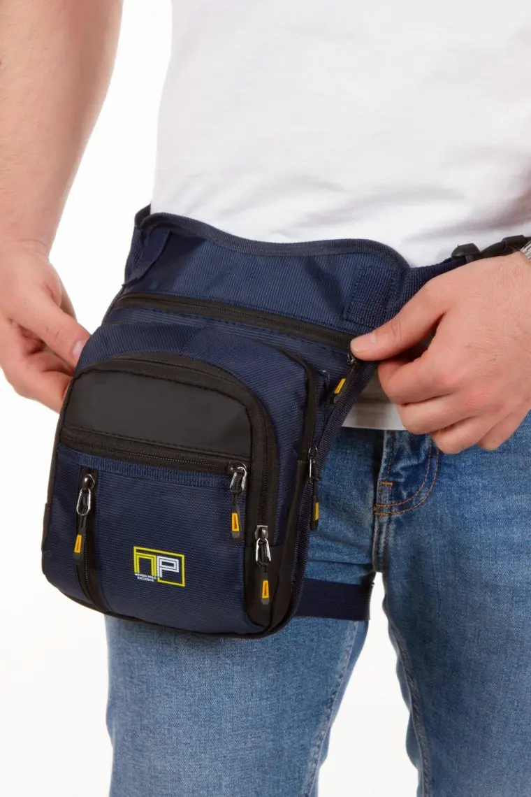 Newishpolo Newish Polo Kurye Bel Bacak Çantası Lacivert