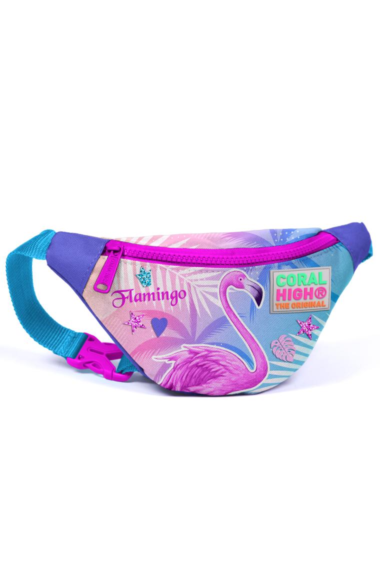 Coral High Pembe Flamingo Bel Çantası - Kız Çocuk