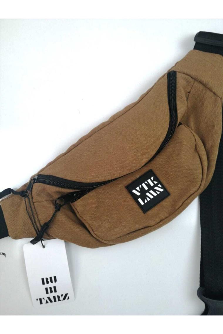 Unisex Kahverengi Omuz Ve Bel Çantası