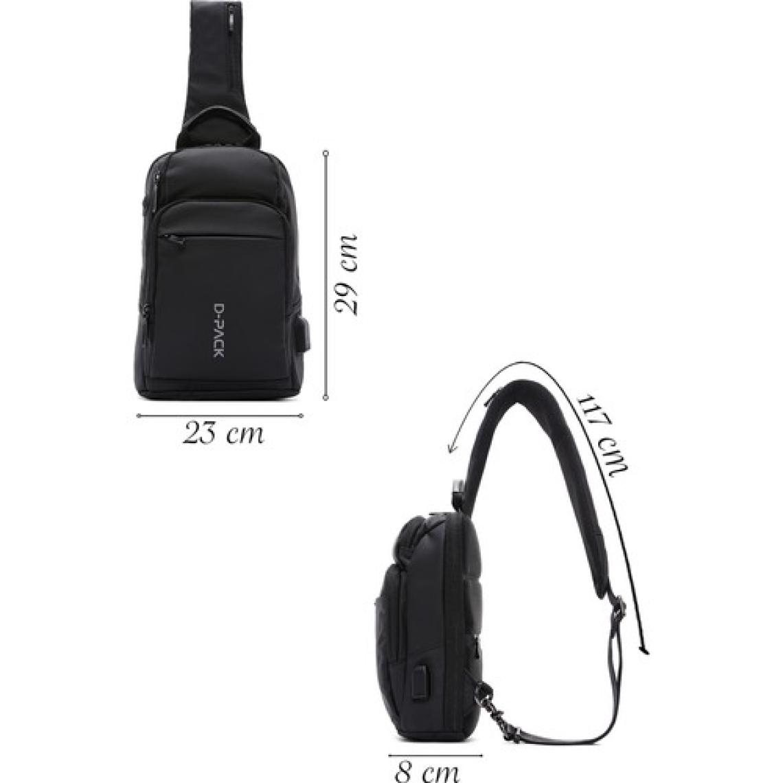 Derimod Erkek D-Pack Kumaş Çapraz Çanta