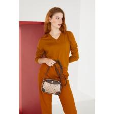 Pierre Cardin Altın Monogram Kadın Çapraz Çanta 05PO22Y1534-MN A