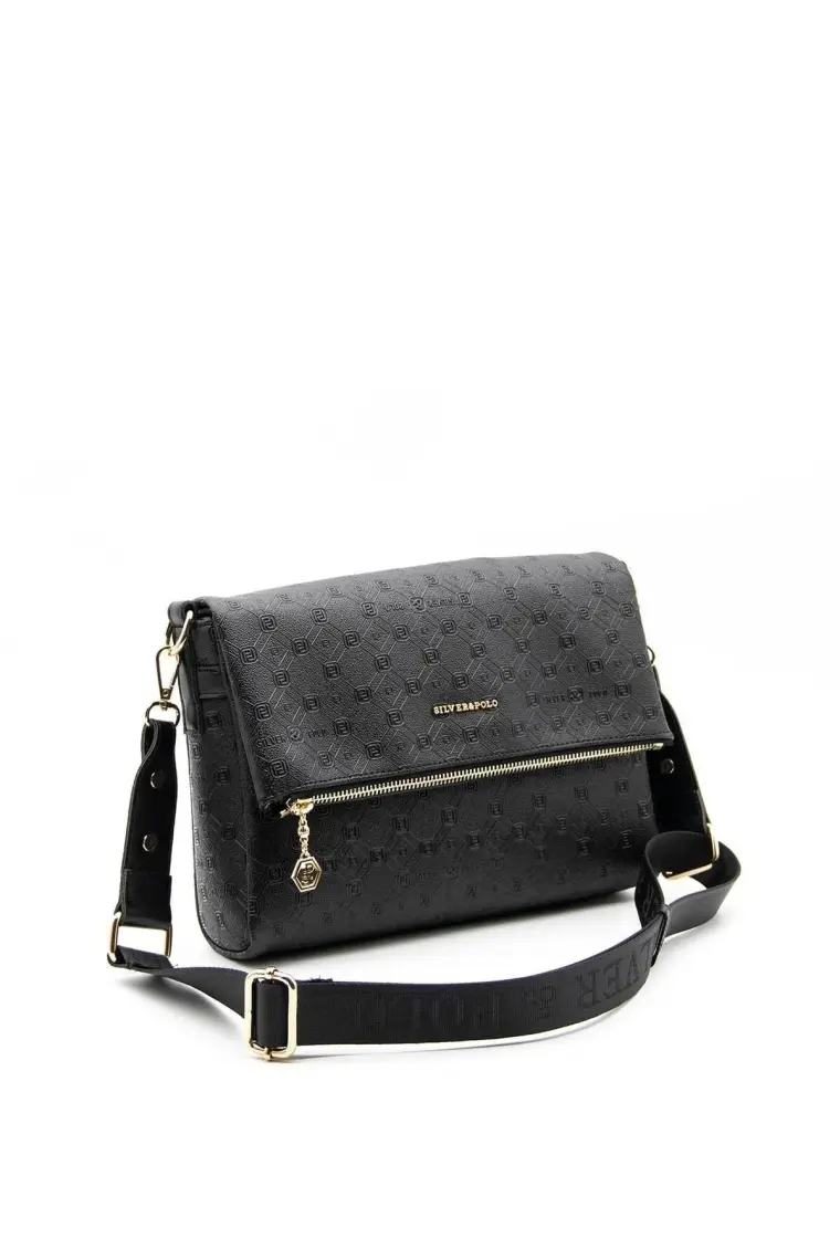 Silver & Polo Siyah - Siyah SP963 Kadın Çapraz Çanta