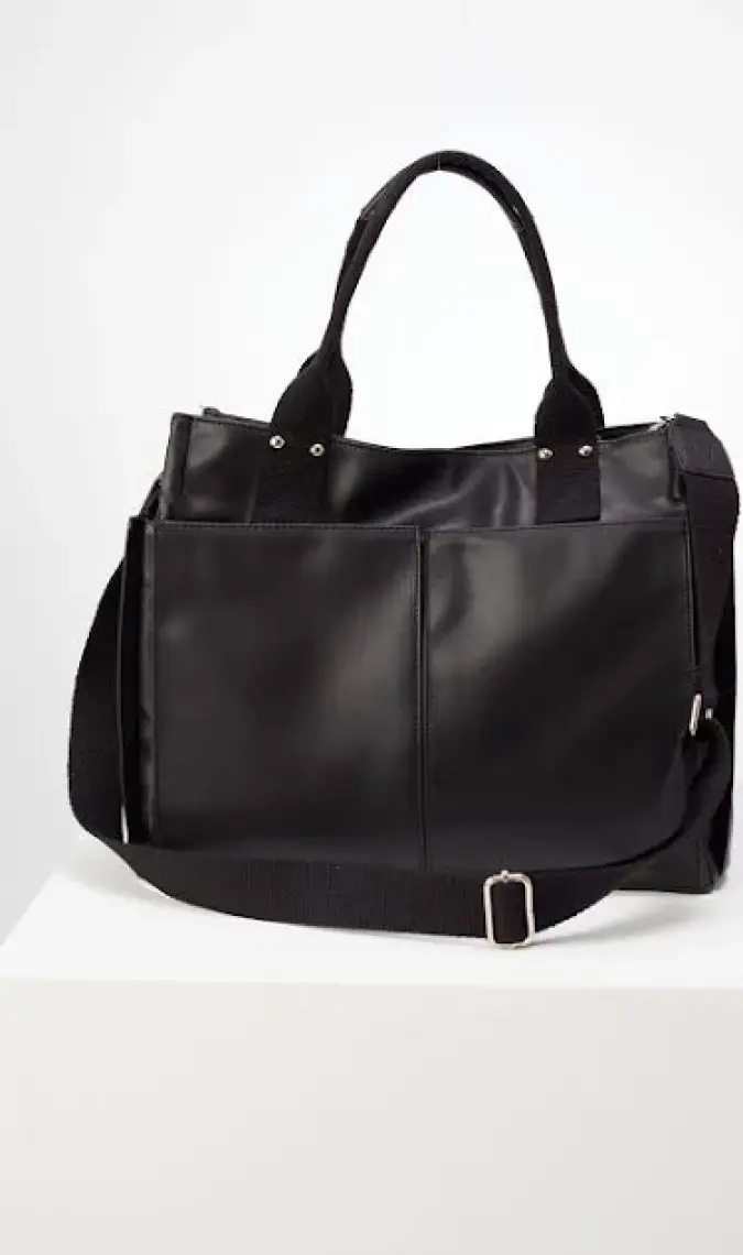 Manuka Deri Everyday Bag Siyah