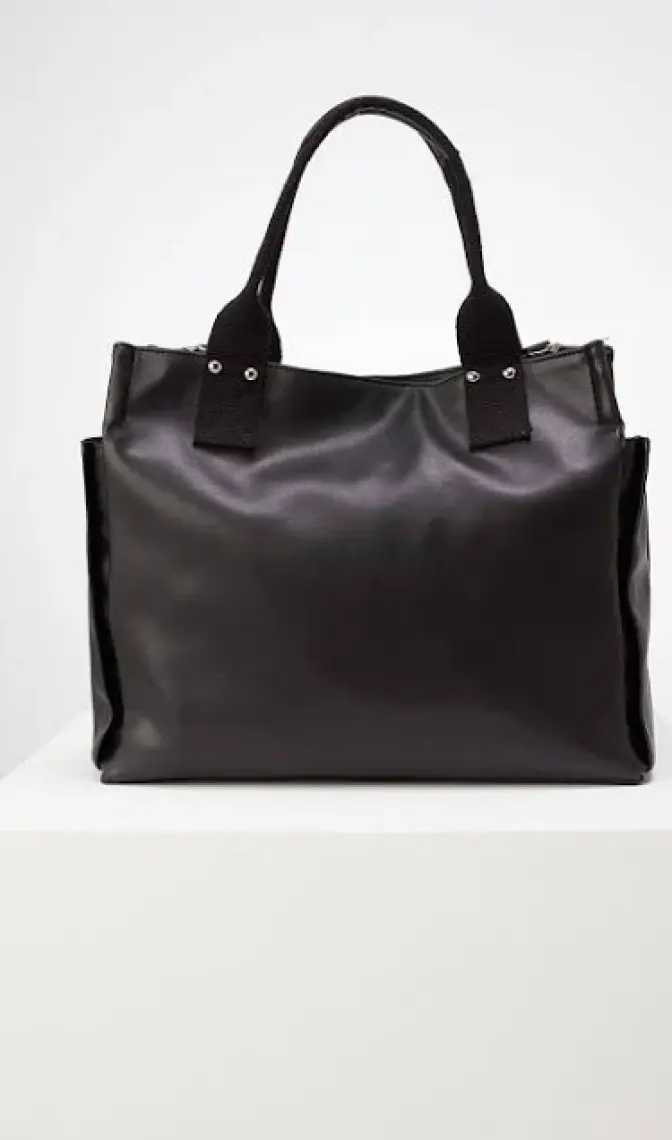 Manuka Deri Everyday Bag Siyah