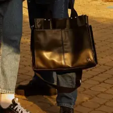 Manuka Deri Everyday Bag Siyah