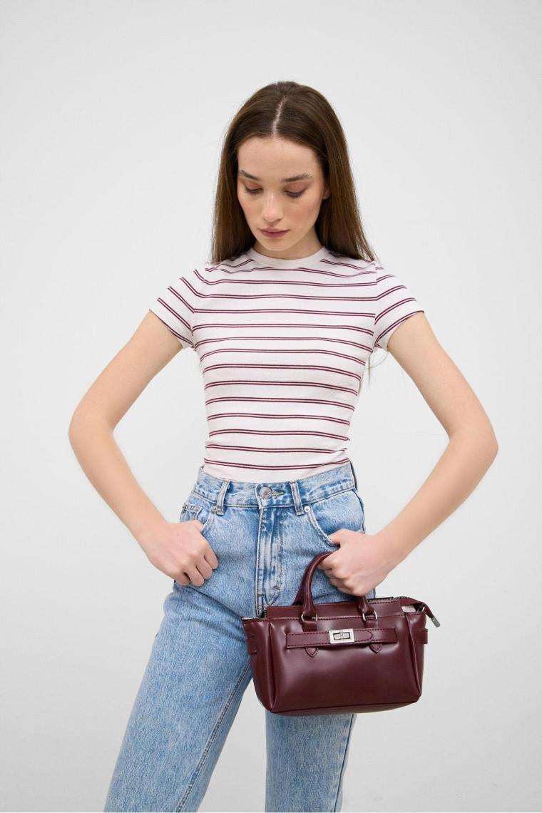Shule Bags Buch Bordo Mini Çapraz Çanta