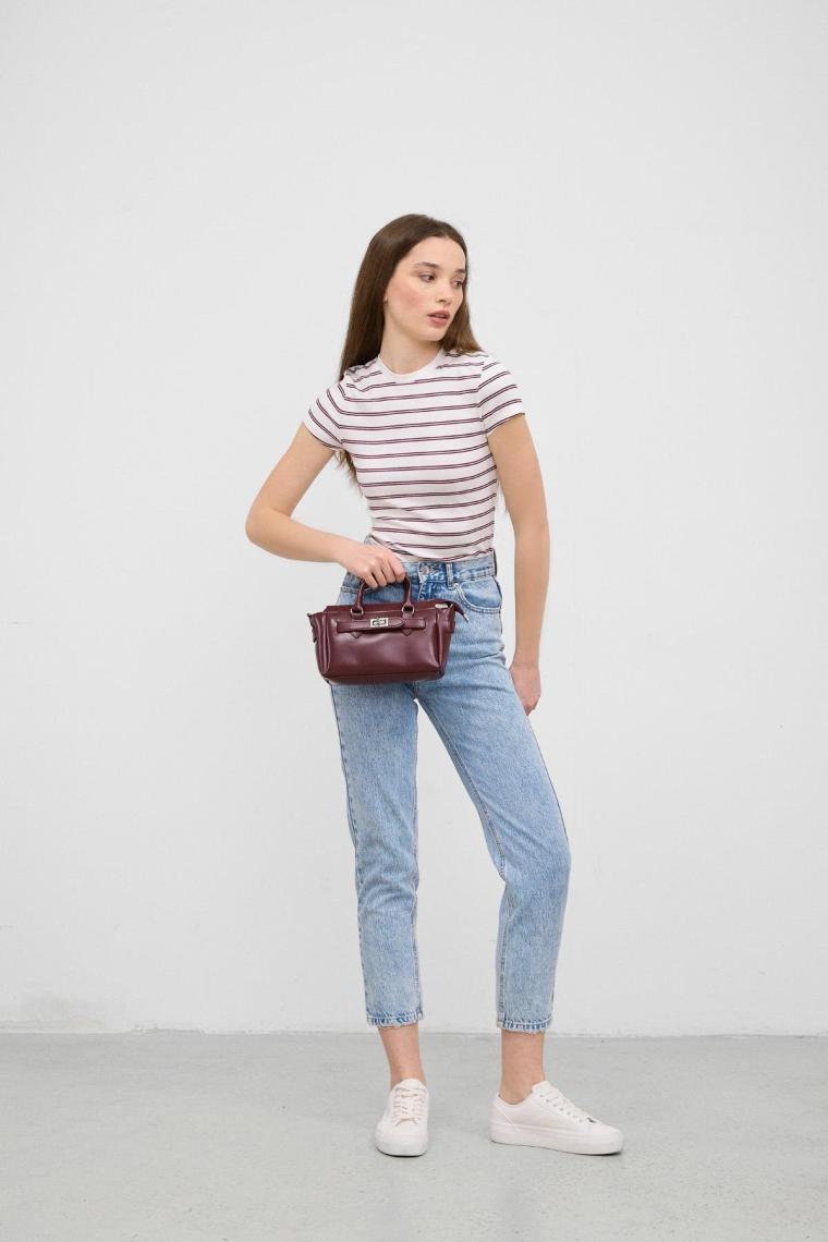 Shule Bags Buch Bordo Mini Çapraz Çanta