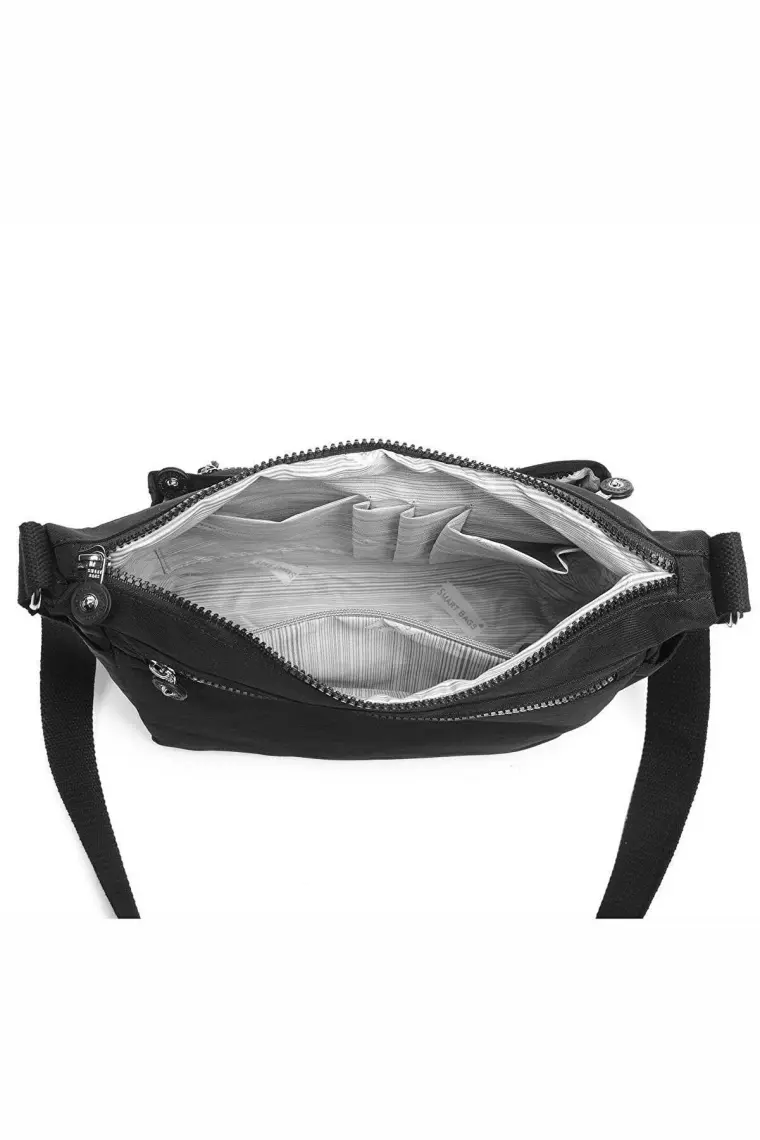Smart Bags SMBYB1238-0001 Siyah Kadın Çapraz Çanta