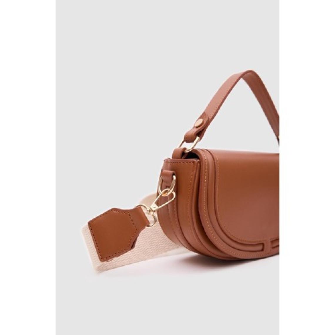 Shule Bags Blu Kapaklı Taba Çapraz Çanta