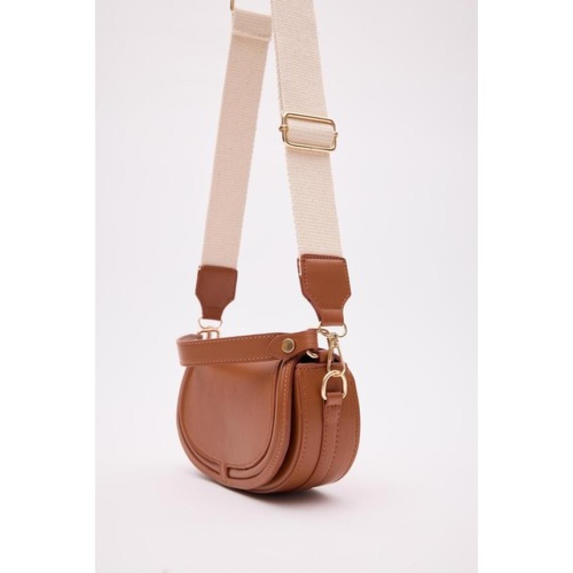 Shule Bags Blu Kapaklı Taba Çapraz Çanta