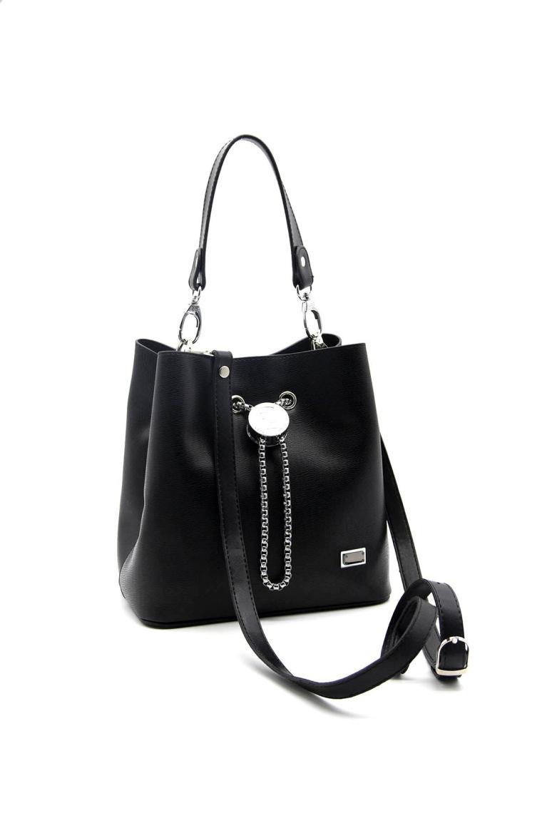 Silver Polo Kadın Çapraz Çanta Siyah - Siyah SP967 Silver & Polo