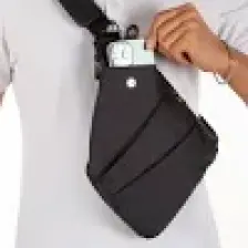 Newish Polo Heybe Keten Kumaş Çapraz Göğüs ve Omuz Çantası newpolo121 - Sİyah