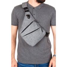 Newish Polo Heybe Keten Kumaş Çapraz Göğüs ve Omuz Çantası newpolo121 - Gri