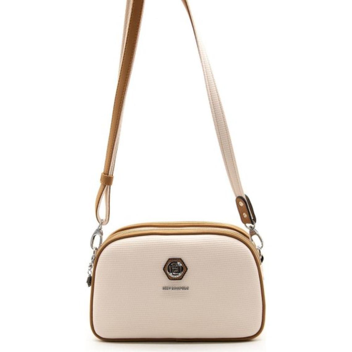 Silver & Polo Bej - A.taba SP745 Kadın Çapraz Çanta