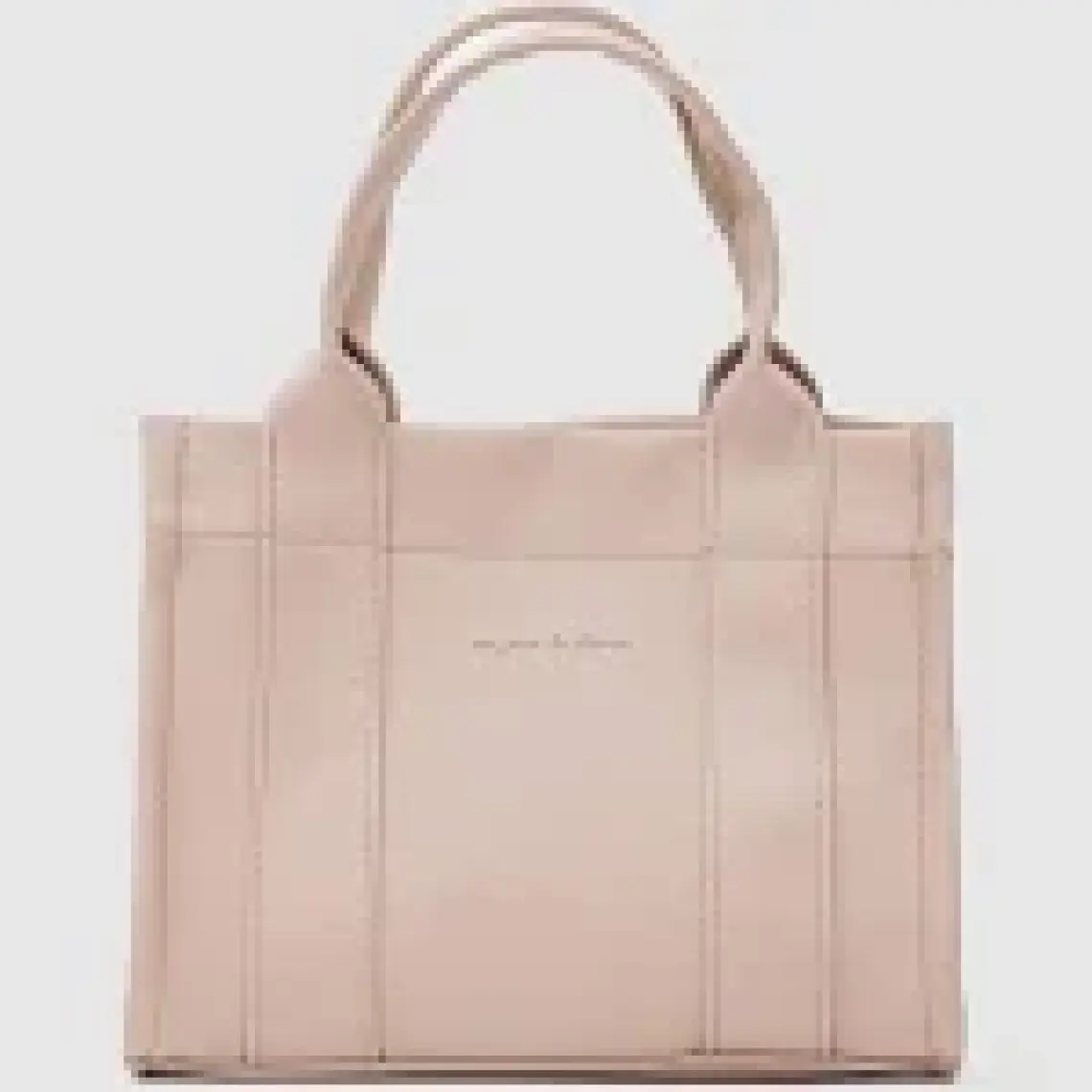 Bonnie Deri Tote Bag Bej