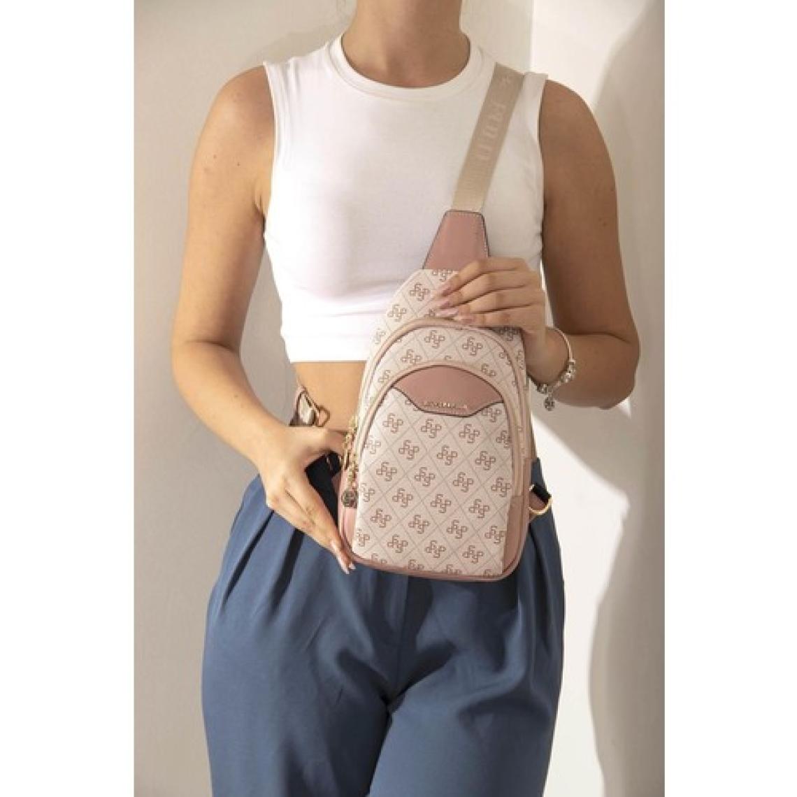 Silver Polo Kadın Bel Çantası Pembe - Somon SP959