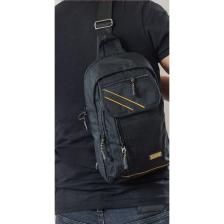 Seventeen Çapraz Sırt Omuz Göğüs Su Geçirmez Askılı Unisex Siyah Çanta 4926 Y