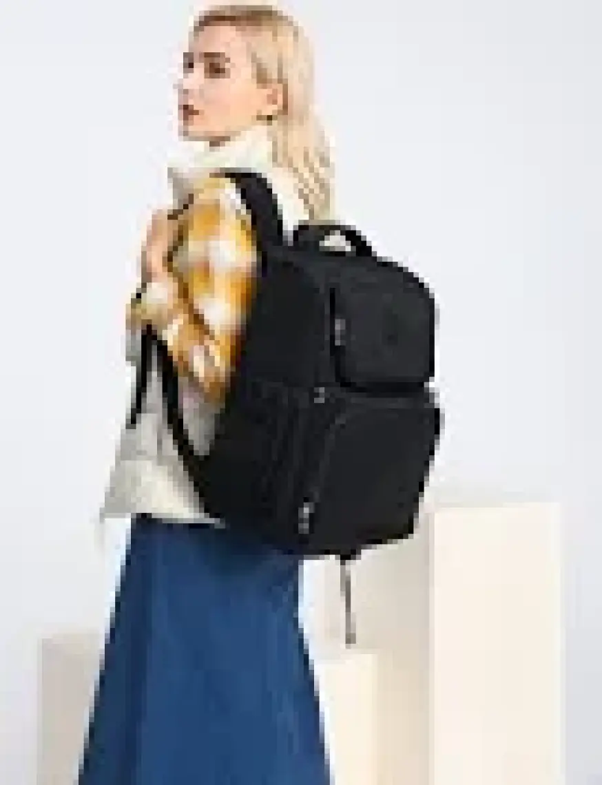 Smart Bags SMBYB3000-0001 Siyah Kadın Bebek Bakım Sırt Çantası
