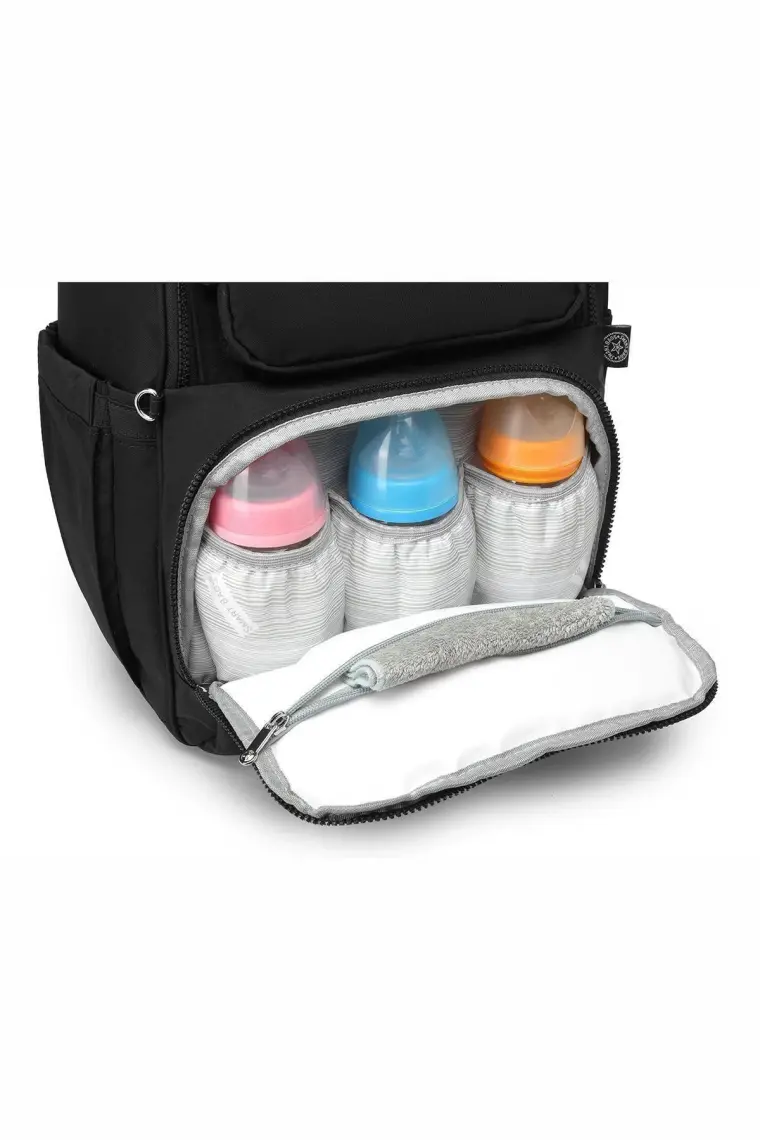 Smart Bags SMBYB3000-0001 Siyah Kadın Bebek Bakım Sırt Çantası