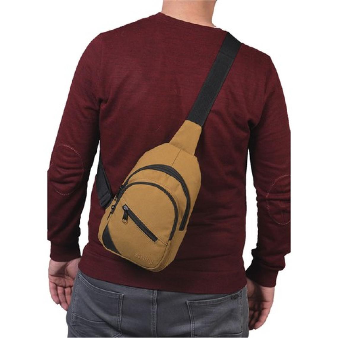 Strong Bag Strong Kanvas Çapraz Askılı Göğüs ve Sırt Çantası, Body Bag Çanta