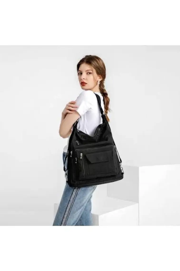 Smart Bags Hem Sırt Hem de Omuz Kadın Çantası BC 1205 4001 - Siyah