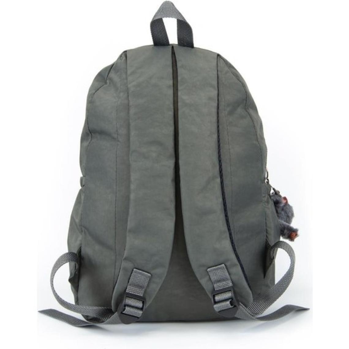 Duomino Krinkıl Kumaş Suya Dayanıklı Büyük Boy Gri Klinkır Sırt Çantası/laptop Okul Çanta