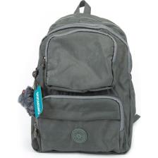 Duomino Krinkıl Kumaş Suya Dayanıklı Büyük Boy Gri Klinkır Sırt Çantası/laptop Okul Çanta