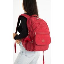 Duomino Fcstore Krinkıl Kumaş Suya Dayanıklı Büyük Boy Kırmızı Klinkır Sırt Çantası/laptop Seyahat Okul