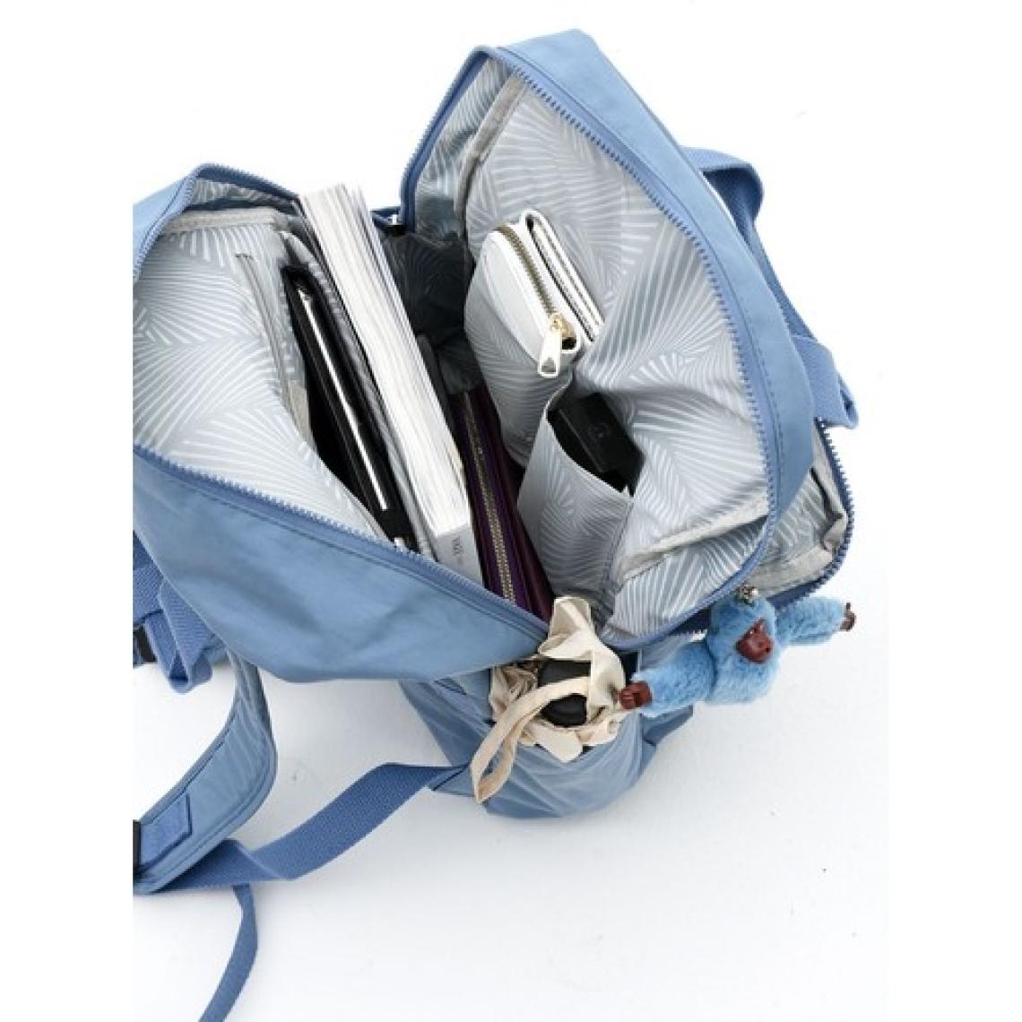 Sanmorris Unisex Suya Dayanıklı Krinkıl Kumaş Çok Gözlü Büyük Boy Laptop Okul ve Sırt Çantası