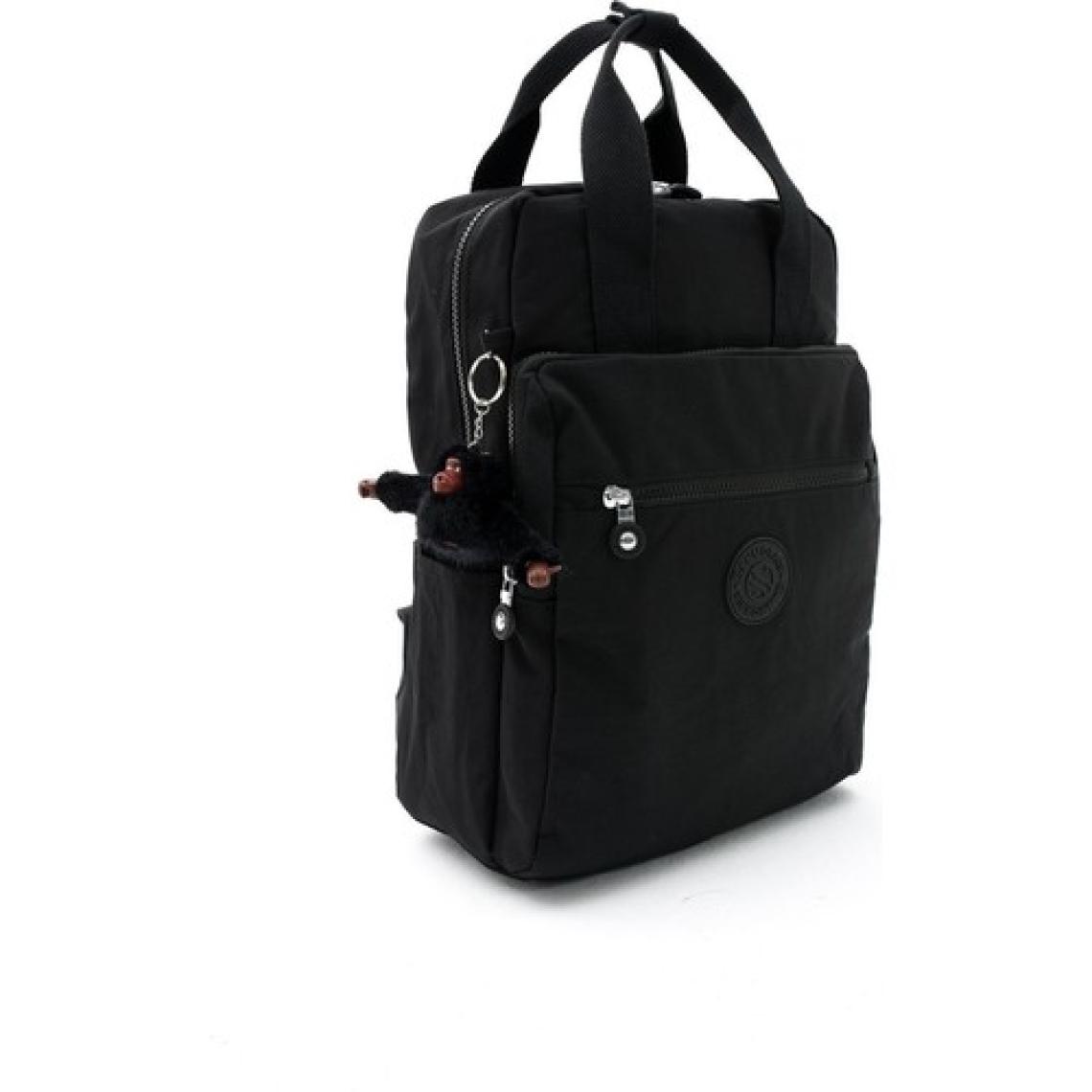 Sanmorris Unisex Suya Dayanıklı Krinkıl Kumaş Çok Gözlü Büyük Boy Laptop Okul ve Sırt Çantası