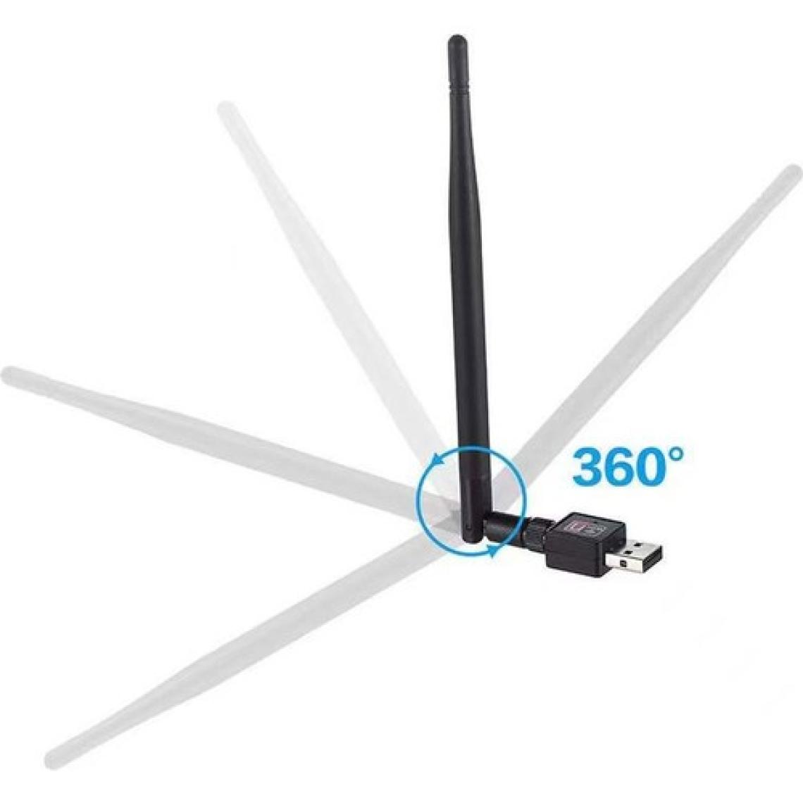 Megamus Usb2.0 Kablosuz Ağ Kartı Mini Wıfı Alıcısı 5db Büyük Anten 150M Kablosuz Ağ Adaptör 802.IIN
