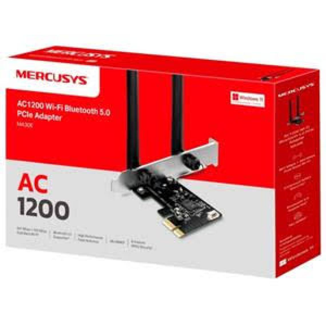 Mercusys MA30E | AC1200 Mbps Wi‑Fi 5 & Bluetooth 5.0 PCIe Ağ Kartı | Yüksek Hızlı Kablosuz Bağlantı | BT 5.0