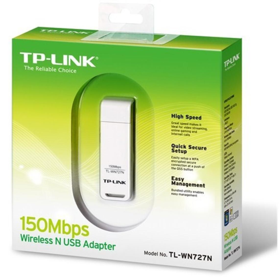 TP-Link TL-WN727N, 150 Mbps N Kablosuz USB Adaptör