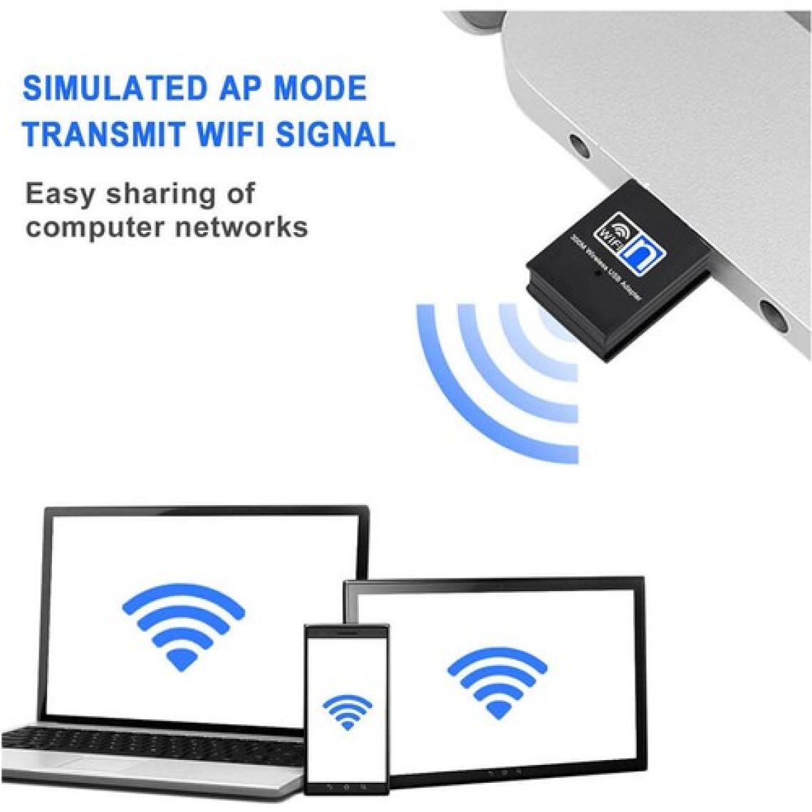 Koodmax 300MBPS Wireless USB Wifi Adaptör Dongle Network Lan Aparatı