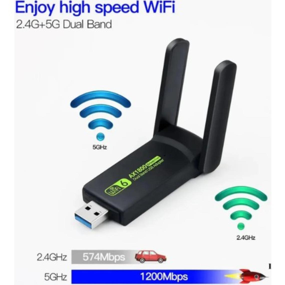 Xira Sinyal Güçlendirici Kablosuz USB Antenli Dongle 1300MBPS Wifi Adaptörü Dual Band 2.4g/5ghz