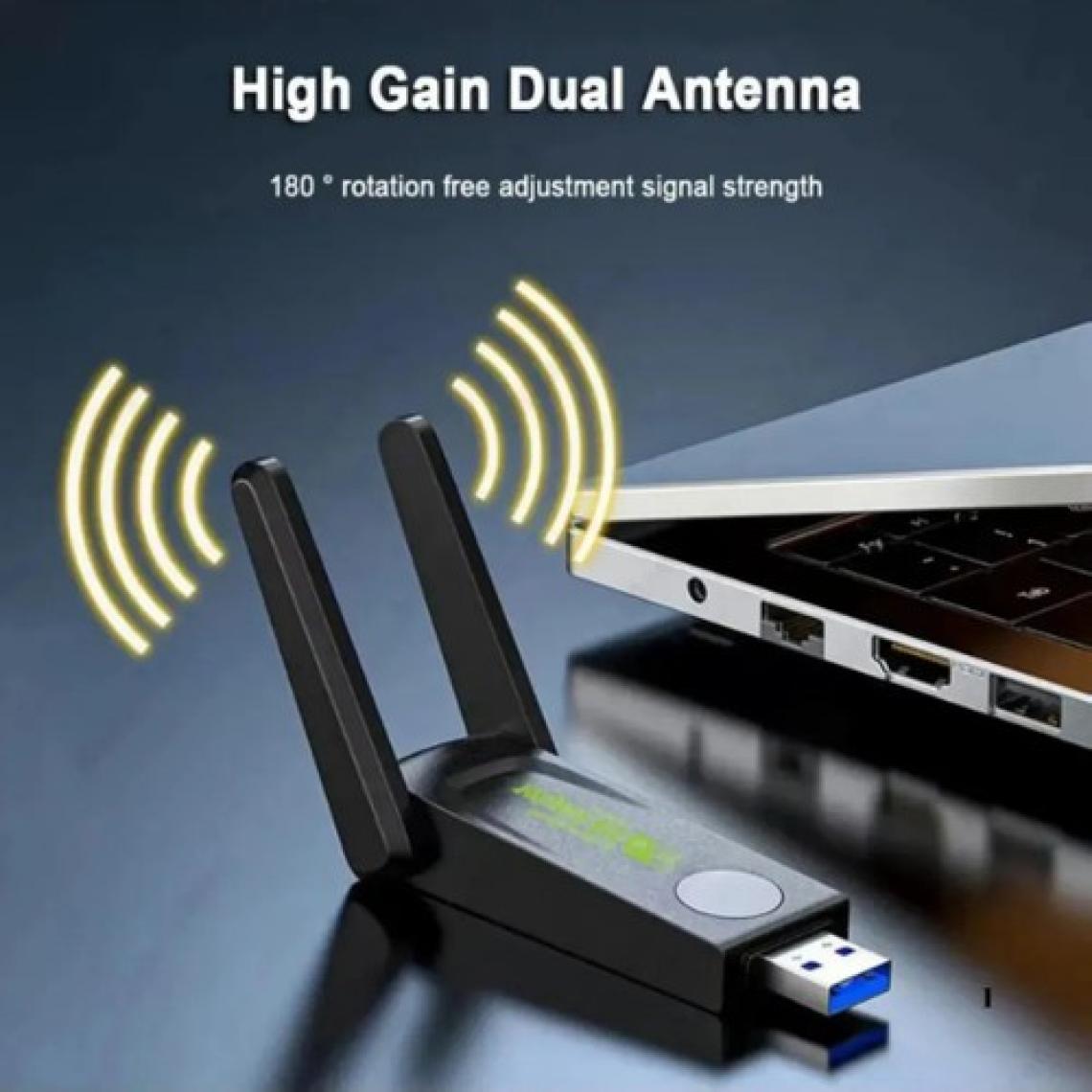 Xira Sinyal Güçlendirici Kablosuz USB Antenli Dongle 1300MBPS Wifi Adaptörü Dual Band 2.4g/5ghz