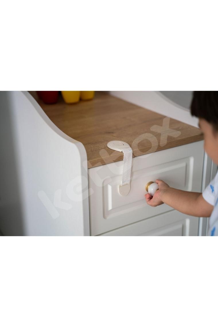 Çocuk Bebek Çekmece Dolap Beyaz Eşya Güvenlik Emniyet Koruma Kilidi Çok Amaçlı Kilit 5 Adet