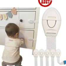 Çocuk Bebek Çekmece Dolap Beyaz Eşya Güvenlik Emniyet Koruma Kilidi Çok Amaçlı Kilit 5 Adet