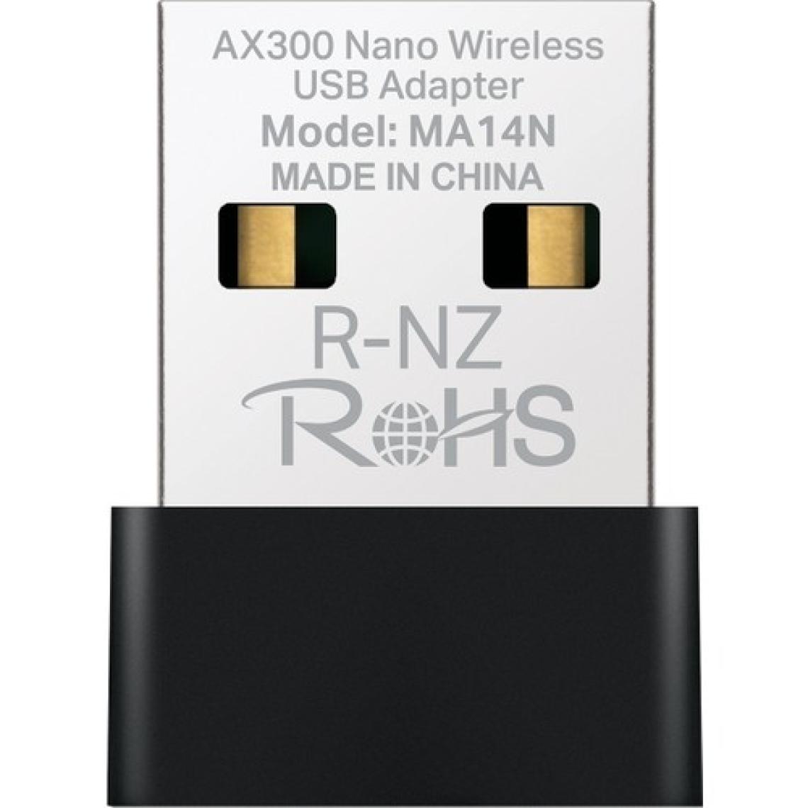 Mercusys MA14N | AX300 Mbps Nano USB Wi‑Fi 6 Adaptör | Kolay Kurulum | Windows & Linux Uyumlu | Tak‑Çalıştır