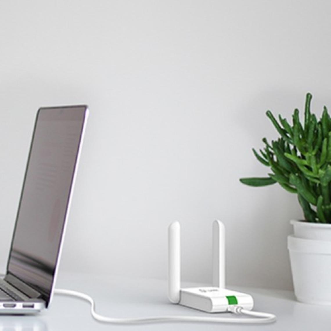 TP-Link TL-WN822N | Wi-Fi 4 USB Adaptör | 300 Mbps | Çift Harici Anten ile Yüksek Çekim Gücü | USB Kablo (1.5m) | WPS Butonu | Kolay Kurulum | Windows | macOS & Linux Uyumlu