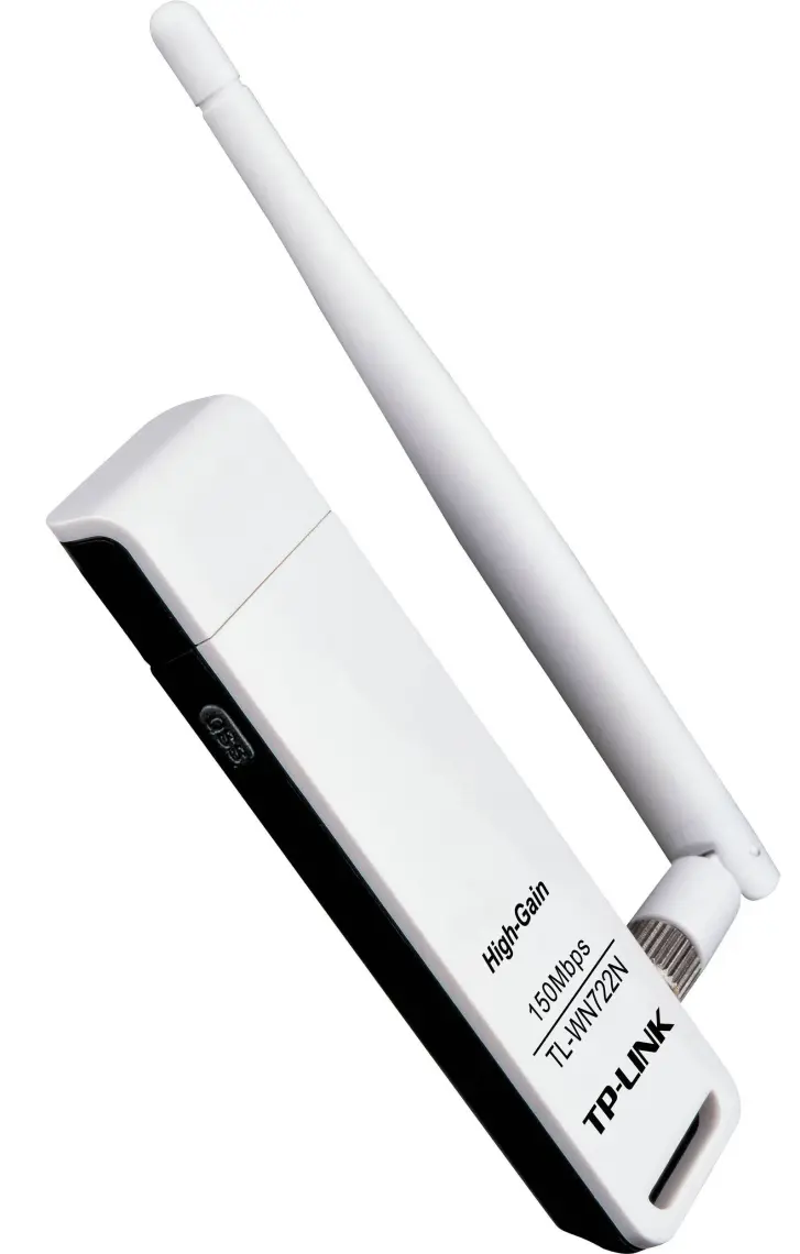 TP-Link TL-WN722N | Wi-Fi 4 USB Adaptör | 150 Mbps | 4dBi Anten ile Yüksek Çekim Gücü | WPS Butonu | Kolay Kurulum | Windows | macOS  & Linux Uyumlu