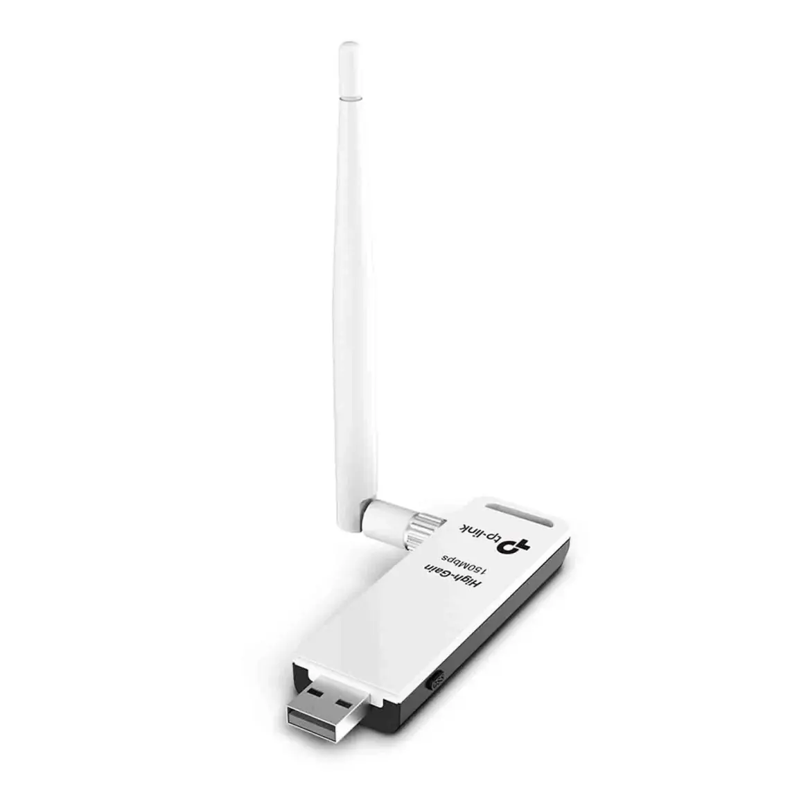 TP-Link TL-WN722N | Wi-Fi 4 USB Adaptör | 150 Mbps | 4dBi Anten ile Yüksek Çekim Gücü | WPS Butonu | Kolay Kurulum | Windows | macOS  & Linux Uyumlu