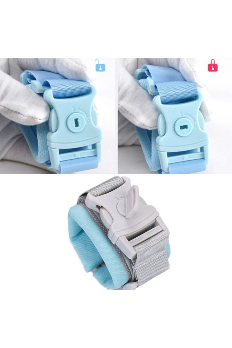 Yeşil Extra Kilitli Güvenlik Bilekliği (ÇELİK UÇLU) Bebek Çocuk Güvenlik