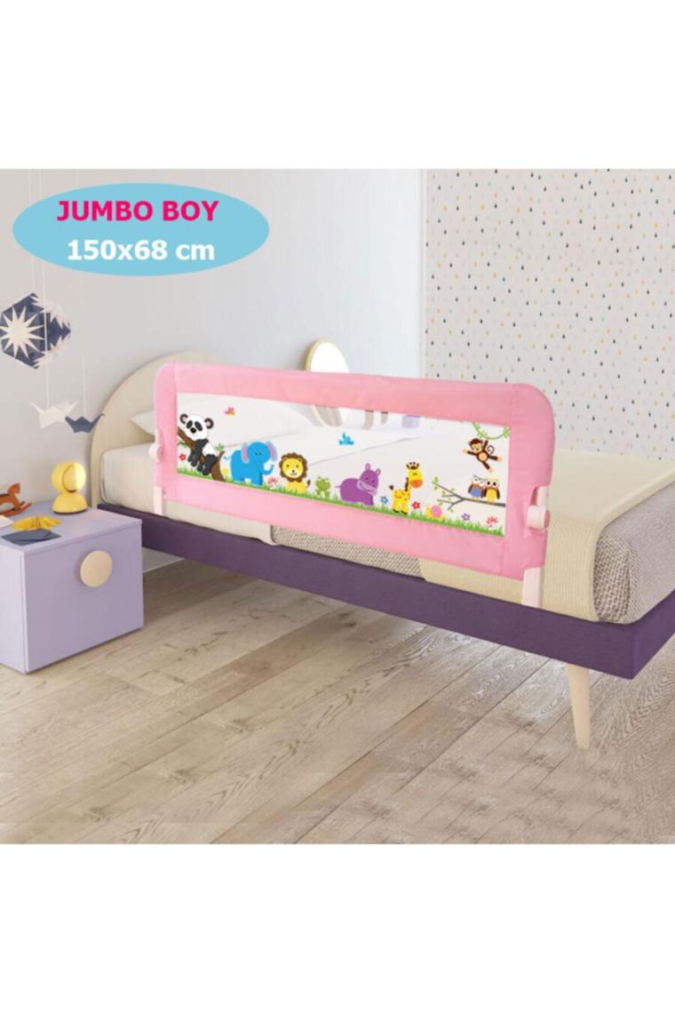 Animals (150x68 Cm) Jumbo Yatak Bariyeri - Pembe
