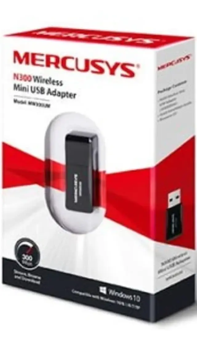 Mercusys MW300UM N300 Mbps Wireless Mini USB Adapter