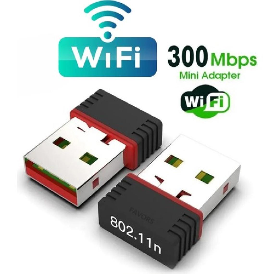 Megamus USB Wifi Adaptörü Kablosuz Internet Alıcı Ağ Kartı Masaüstü Bilgisayar Pc 300 Mbps 802.11N